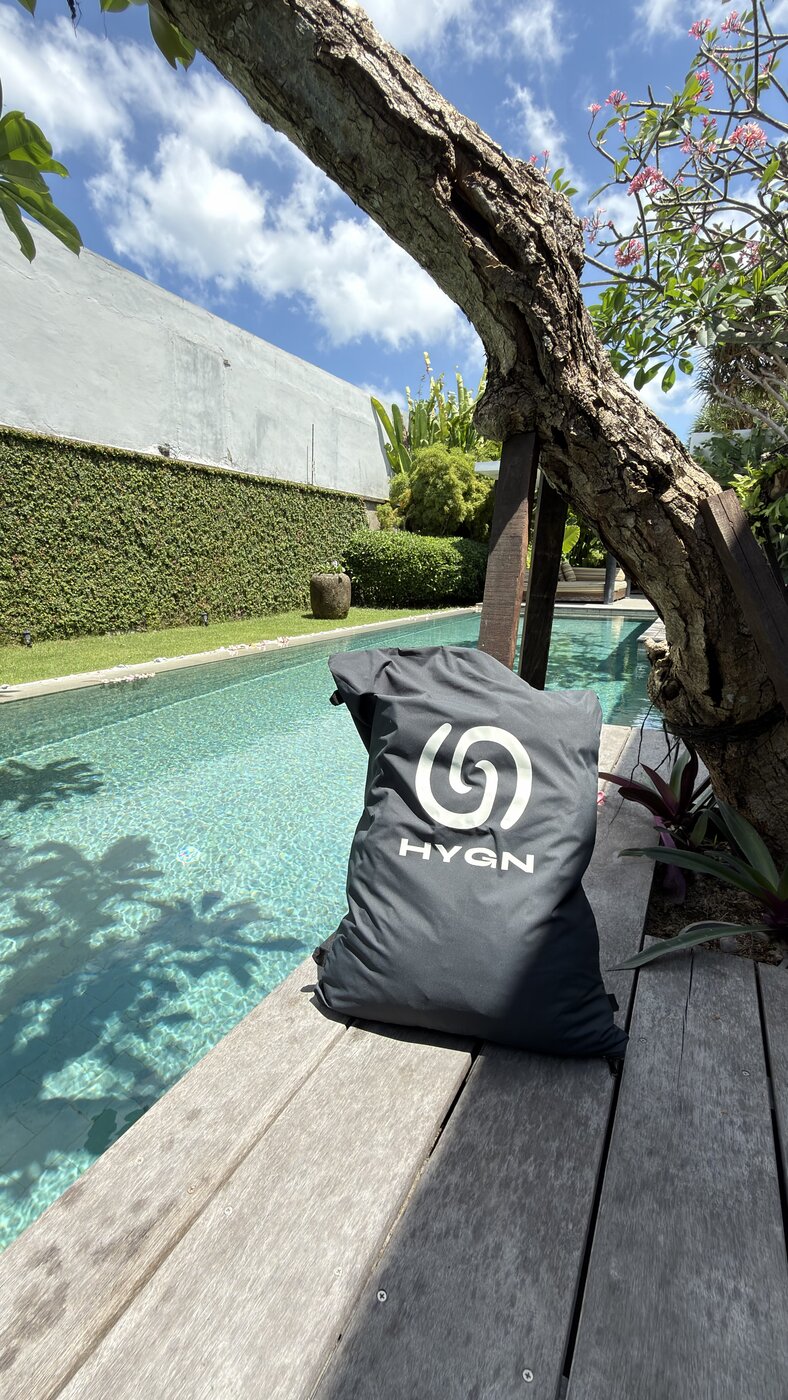 HYGN bag in everyday use with training and travel gear