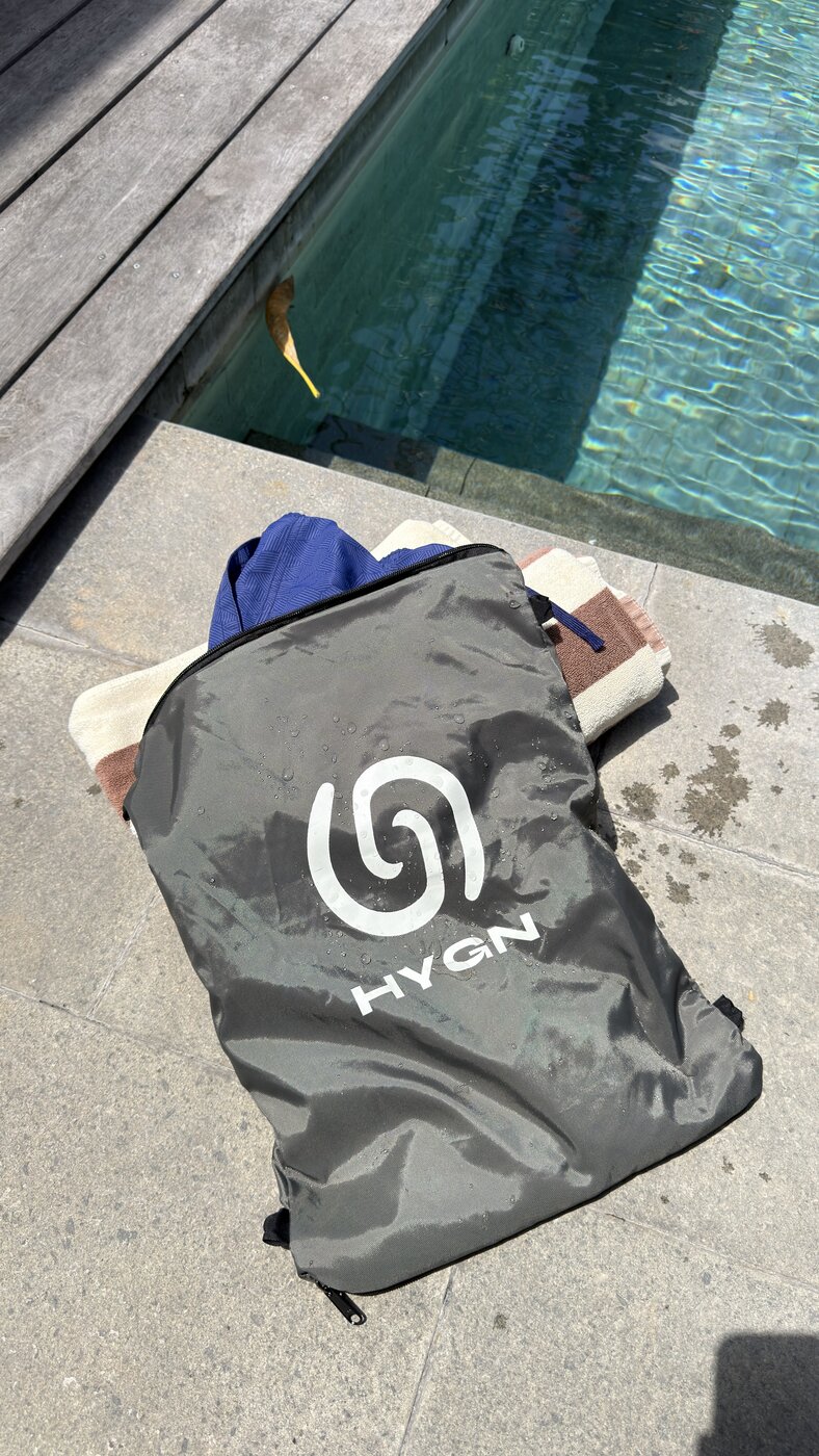 HYGN bag in everyday use with training and travel gear